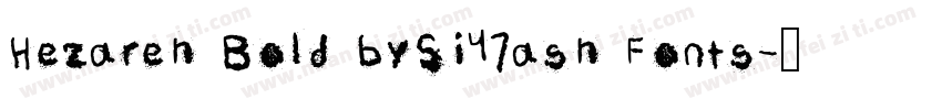 Hezareh Bold bySi47ash Fonts字体转换
